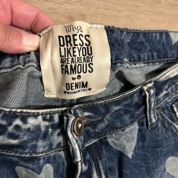 Wiyu  denim heart jeans - Picture 4 of 7